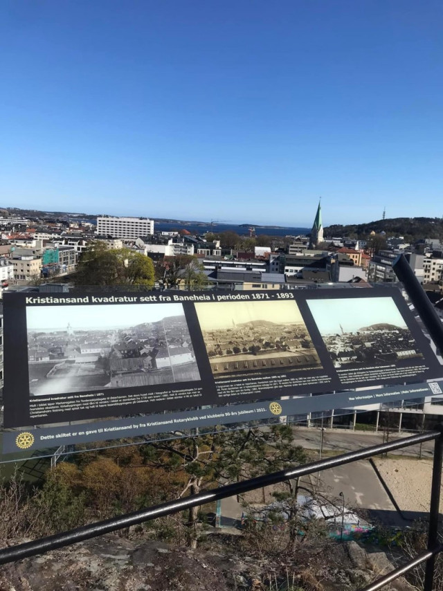 Gave fra Kristiansand Rotaryklubb  til byen i forbindelse med klubbens 90-årsjubileum i 2021